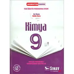 Sınav 9.Sınıf Kimya Aç Konu Katla Soru Akordiyon Serisi