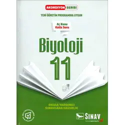 Sınav 11.Sınıf Biyoloji Aç Konu Katla Soru Akordiyon Serisi