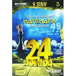 Sınav 9.Sınıf Matematik 24 Adımda Özel Konu Anlatımlı Soru Bankası