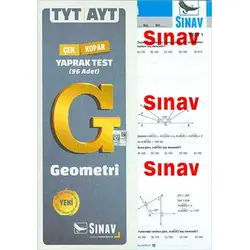 Sınav TYT AYT Geometri Yaprak Test