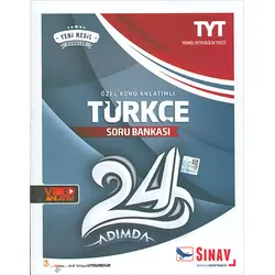 Sınav TYT 24 Adımda Türkçe Özet Konu Anlatımlı Soru Bankası