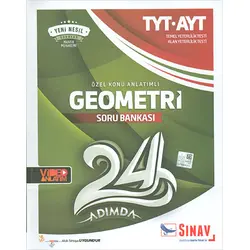 Sınav TYT AYT 24 Adımda Geometri Özet Konu Soru Bankası
