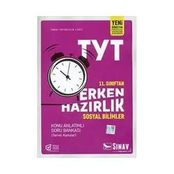 Sınav TYT Sosyal Bilimler 11.Sınıftan Erken Hazırlık