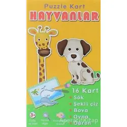 Puzzle Kart Hayvanlar - Kolektif - Net Çocuk Yayınları
