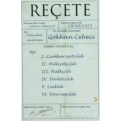 Reçete - Gökhan Cebeci - Cinius Yayınları