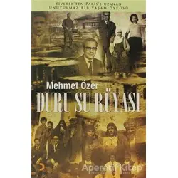 Duru Su Rüyası - Mehmet Özer - Cinius Yayınları