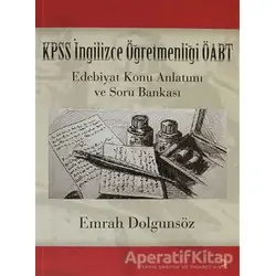 KPSS İngilizce Öğretmenliği ÖABT Edebiyat Konu Anlatımı ve Soru Bankası