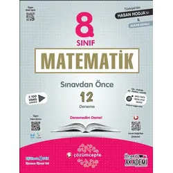 Üçgen Akademi 8.Sınıf Matematik Sınavdan Önce 12 Deneme
