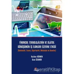 Finansal Teknolojilerin ve Dijital Dönüşümün İş İlanları Üzerine Etkisi