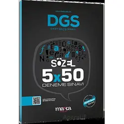 2024 DGS Sözel 5x50 Deneme Sınavı Tamamı PDF Çözümlü Açıklanan Yeni Müfredat Marka Yayınları
