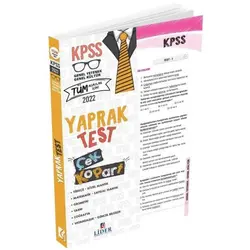 Lider 2022 KPSS Genel Yetenek Genel Kültür Yaprak Test