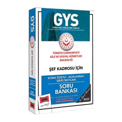 Yargı 2022 T.C. Aile ve Sosyal Hizmetler Bakanlığı GYS Şef Kadrosu İçin Konu Özetli Ders Notları
