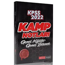 2022 KPSS Genel Yetenek Genel Kültür Kamp Notları - Kolektif - Pegem Akademi Yayıncılık