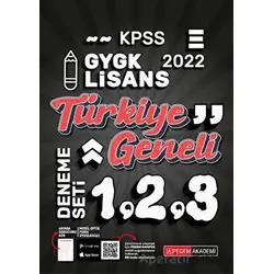 2022 KPSS Genel Yetenek Genel Kültür 1-2-3 (3lü Deneme) - Kolektif - Pegem Akademi Yayıncılık