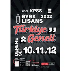 2022 KPSS Genel Yetenek Genel Kültür Türkiye Geneli 10-11-12 3lü Deneme