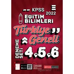 2022 KPSS Eğitim Bilimleri 4-5-6 (3lü Deneme) - Kolektif - Pegem Akademi Yayıncılık