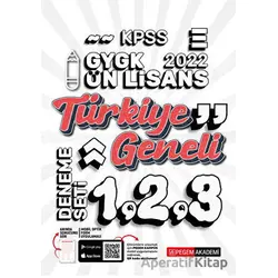 2022 Lise ve Önlisans 1-2-3 (3lü Deneme) - Kolektif - Pegem Akademi Yayıncılık