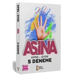 İsem KPSS 2023 Aşina Genel Yetenek Genel Kültür Tamamı Çözümlü 5 Deneme
