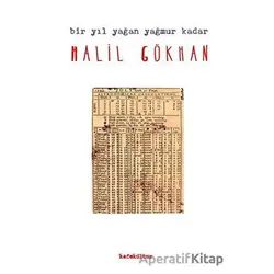 Bir Yıl Yağan Yağmur Kadar - Halil Gökhan - Kafe Kültür Yayıncılık