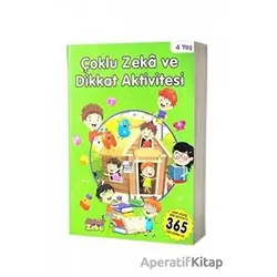 4 Yaş Çoklu Zeka ve Dikkat Aktivitesi - Yeşil Kitap - Kolektif - Aktif Zeka Yayınları