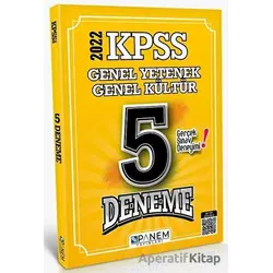 2022 KPSS Tamamı Çözümlü 5 Deneme - Kolektif - Panem Yayınları