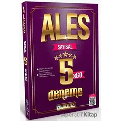ALES Tamamı Çözümlü Sayısal 5x50 Deneme - Kolektif - Panem Yayınları