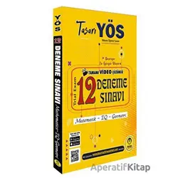 Tasarı Yös 12 Video Çözümlü Deneme Sınavı - Özgen Bulut - Tasarı Eğitim Yayınları