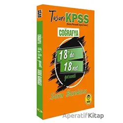 Kpss Coğrafya 18 De 18 Net Soru Bankası - Özgen Bulut - Tasarı Eğitim Yayınları