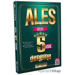ALES Sözel Yetenek 5 Deneme Çözümlü - Kolektif - Panem Yayınları