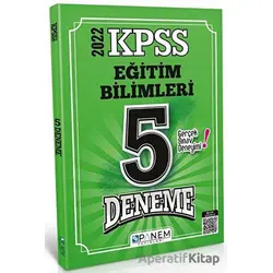 2022 Tamamı Çözümlü KPSS Eğitim Bilimleri 5 Deneme - Kolektif - Panem Yayınları