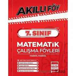 7. Sınıf Akıllı Föy Matematik Çalışma Föyleri - Orhan Taş - Gerçek Başarı Yayınları