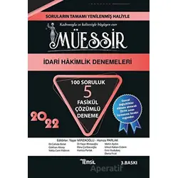 2022 Müessir İdari Hakimlik Denemeleri - Mustafa Ahmet Şengel - Temsil Kitap