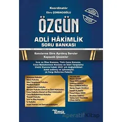 Özgün Adli Hakimlik Soru Bankası - Mustafa Ahmet Şengel - Temsil Kitap