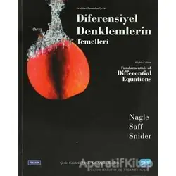 Diferensiyel Denklemlerin Temelleri - Arthur David Snider - Nobel Akademik Yayıncılık
