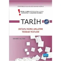 Tarih Öğretmenlik Alan Bilgisi Konu Anlatımlı - Mehmet Ali Tan - Nobel Sınav Yayınları