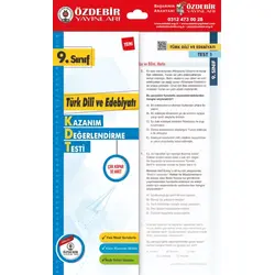Özdebir 9.Sınıf Türk Dili ve Edebiyatı Yaprak Test