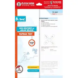 Özdebir 6.Sınıf Din Kültürü Poşet Yaprak Test