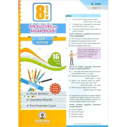 Özdebir 8.Sınıf Din Kültürü Yaprak Test