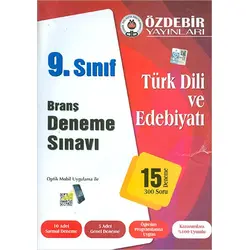 Özdebir 9.Sınıf Türk Dili ve Edebiyatı Branş Deneme Sınavı
