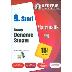 Özdebir 9.Sınıf Matematik Branş Deneme Sınavı