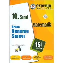 Özdebir 10.Sınıf Matematik Branş Deneme Sınavı