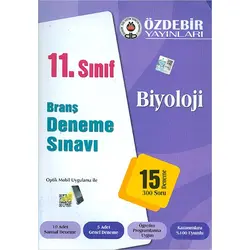 Özdebir 11.Sınıf Biyoloji Branş Deneme Sınavı