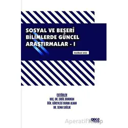 Sosyal ve Beşeri Bilimlerde Güncel Araştırmalar - I - Kolektif - Gece Kitaplığı
