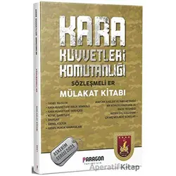 2021 Kara Kuvvetleri Komutanlığı Sözleşmeli Er Mülakat Kitabı Askerim Serisi