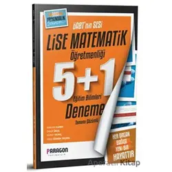 2021 ÖABT Lise Matematik 5+1 Çözümlü Deneme Sınavı - Kolektif - Paragon Yayıncılık