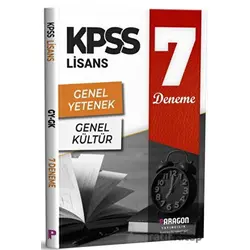 KPSS Lisans Genel Yetenek ve Genel Kültür 7 Deneme - Kolektif - Paragon Yayıncılık