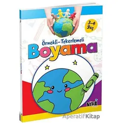 Örnekli-Tekerlemeli Boyama (3-4 Yaş) - Kolektif - Niha Çocuk