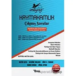 İmtiyaz Kaymakamlık Çıkmış Sorular - Oğuz S. Tarhan - Temsil Kitap