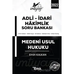 İmtiyaz Medeni Usul Hukuku Adli Hakimlik Soru Bankası - Emin Kalkan - Temsil Kitap