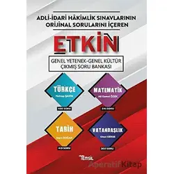 Adli-İdari Hakimlik Sınavlarının Orijinal Sorularını İçeren - Etkin Genel Yetenek-Genel Kültür Çıkmı
